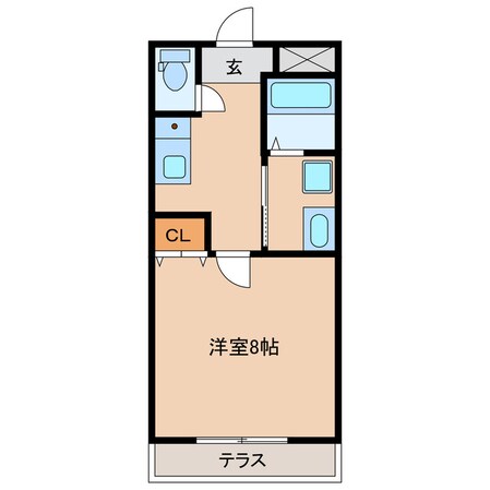 コンフォート服部の物件間取画像